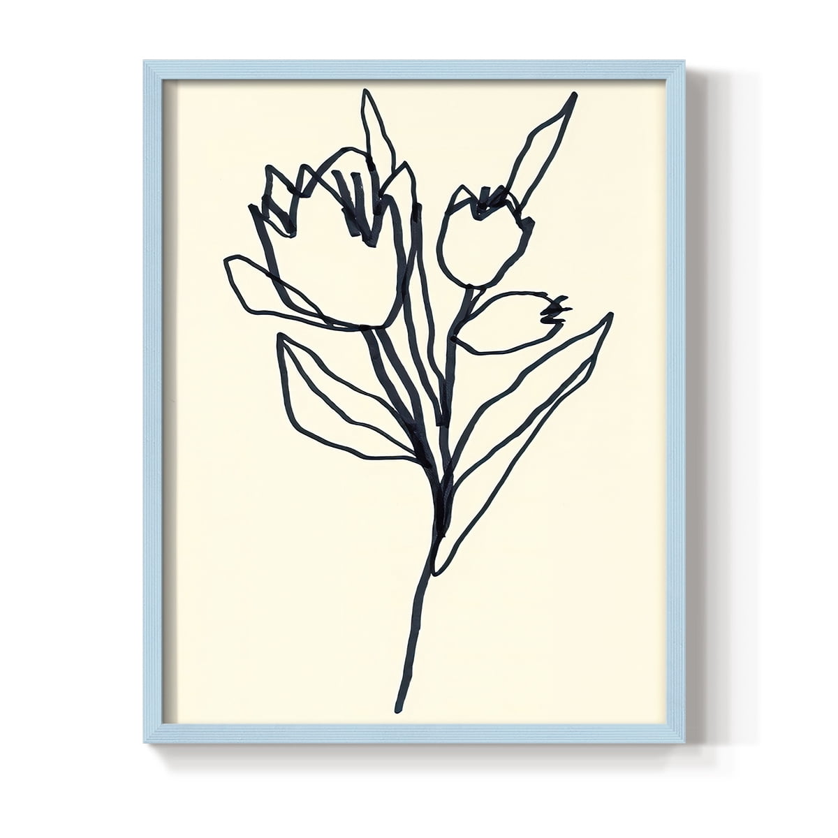 Floral Marker II in Paper Solid Wood 8 x 10 Framed Print