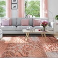 thumbnail image 1 of Floral Medallion Bristol Area Rug or Runner, 7' x 9', Rust, 1 of 6