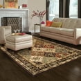 thumbnail image 1 of Floral Medallion Indoor Area Rug, 6' x 9', Chocolate by BNM, 1 of 5