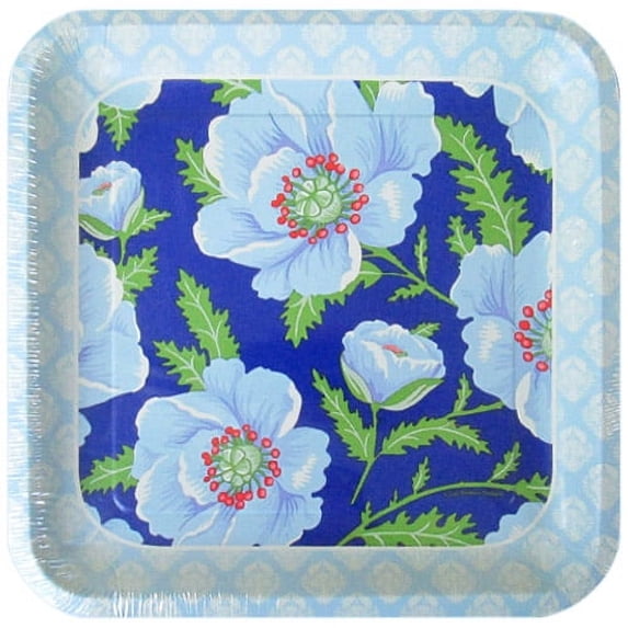 Floral 'Mediterranean Garden' Extra Large Paper Plates (8ct)