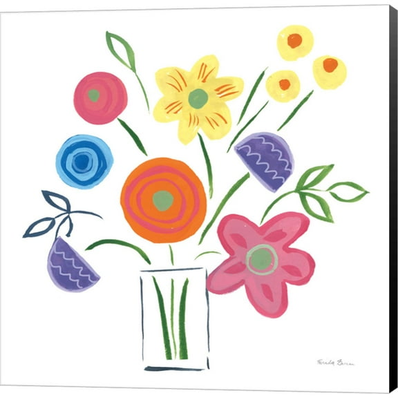 Floral Medley II by Farida Zaman, Canvas Wall Art