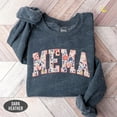 thumbnail image 1 of Floral Mema Sweatshirt, New Grandma, Baby Shower For Grandma, Mema Birthday Sweatshirt, Mother's Day For Mema S02534, F2953 Tshirt All Size S-5XL, 1 of 5