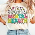 thumbnail image 1 of Floral Mental Health Matters T-shirt, Mental Health Matters T-shirt, Mental Health Month T-shirt, Mental Awareness T-shirt., 1 of 5