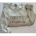 thumbnail image 1 of Floral Merry Christmas Embroidered Sweatshirt, 1 of 5