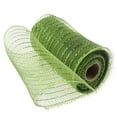 thumbnail image 1 of Floral Mesh Wrap Roll, 6In X 10Yd Metallic Netting For Bouquets, Wedding Decor, Craft Projects, Gift Wrapping, Party Arrangements - Light Army Green & Green, 1 of 2