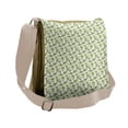 thumbnail image 1 of Floral Messenger Bag, Abstract Floral Polka Dot, Unisex Cross-body, by Ambesonne, 1 of 2