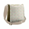 thumbnail image 1 of Floral Messenger Bag, Doodle Art Petal Insect, Unisex Cross-body, by Ambesonne, 1 of 2