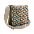 thumbnail image 1 of Floral Messenger Bag, Flowers Bouquets, Unisex Cross-body, by Ambesonne, 1 of 2