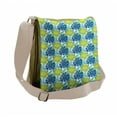 thumbnail image 1 of Floral Messenger Bag, Paintbrush Streaks Doodling, Unisex Cross-body, by Ambesonne, 1 of 2