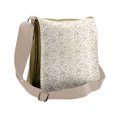 thumbnail image 1 of Floral Messenger Bag, Retro Swirl Flowers, Unisex Cross-body, by Ambesonne, 1 of 2