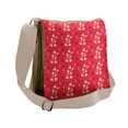 thumbnail image 1 of Floral Messenger Bag, Spring Essential Wild Flora, Unisex Cross-body, by Ambesonne, 1 of 2