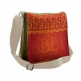 thumbnail image 1 of Floral Messenger Bag, Traditional and Leafy, Unisex Cross-body, by Ambesonne, 1 of 2