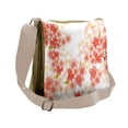 thumbnail image 1 of Floral Messenger Bag, Vibrant Sakura Flowers, Unisex Cross-body, by Ambesonne, 1 of 2