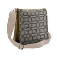 thumbnail image 1 of Floral Messenger Bag, Zentangle Botanical Motif, Unisex Cross-body, by Ambesonne, 1 of 2