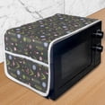 thumbnail image 1 of Floral Microwave Oven Cover, Tulips Iris Daisy Rose Petals Forest Mushroom Pattern, Water Resistant Organizer with Pockets for Kitchen, 36" x 12", Olive Green Dried Rose, by Ambesonne, 1 of 1