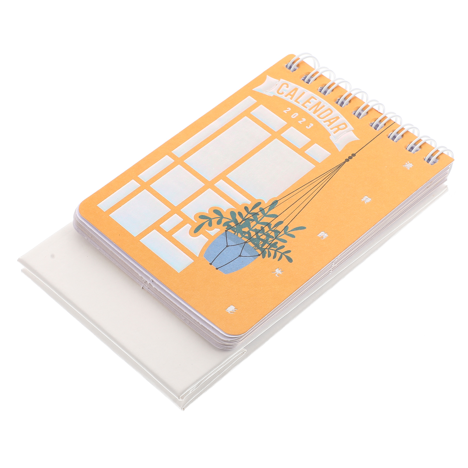 Floral Mini Desk Calendar Paper Mache Advent Escritorio Office Student floral-mini-desk-calendar-paper-mache-advent-escritorio-office-student