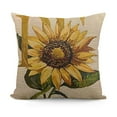 thumbnail image 1 of Floral Monogram Letter Golden Letter K Sunflower Throw Pillow Case Personalized Alphabet Embellished Pillow Covers Christmas Cute Present Pillowcase Cushion Covers for Sofa Couch Bedroom Home, 1 of 5
