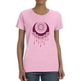 thumbnail image 1 of Floral Moon And The Sun T-Shirt Women -Smartprints Designs, Female 3X-Large, 1 of 4