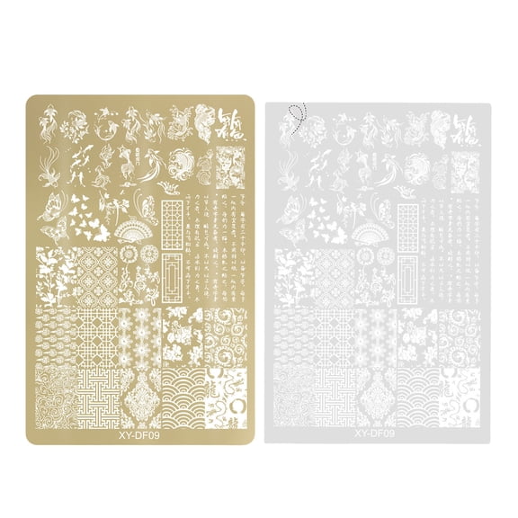 Floral Nails Art Stamping Plate Nails Stamp Plate Nails Plate Template Nails Images Plates for Manicure Nails Decors