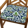 thumbnail image 1 of Floral Navy Indoor/Outdoor Cushion, Corded, 1 of 4