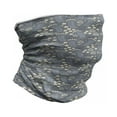 thumbnail image 1 of Floral Neck Gaiter, Greyscale Simplistic Flowers, Unisex, Dark Grey Blue Grey, by Ambesonne, 1 of 3
