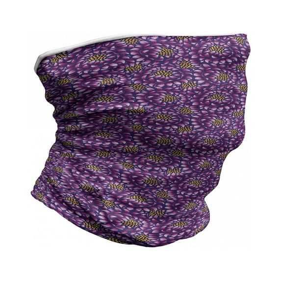 Floral Neck Gaiter, Vintage Exotic Petals, Unisex, Multicolor, by Ambesonne