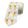 thumbnail image 1 of Floral Necktie, Carnivorous Plant Nepenthe, Dress Tie, 3.7", Mustard Vermilion, by Ambesonne, 1 of 3
