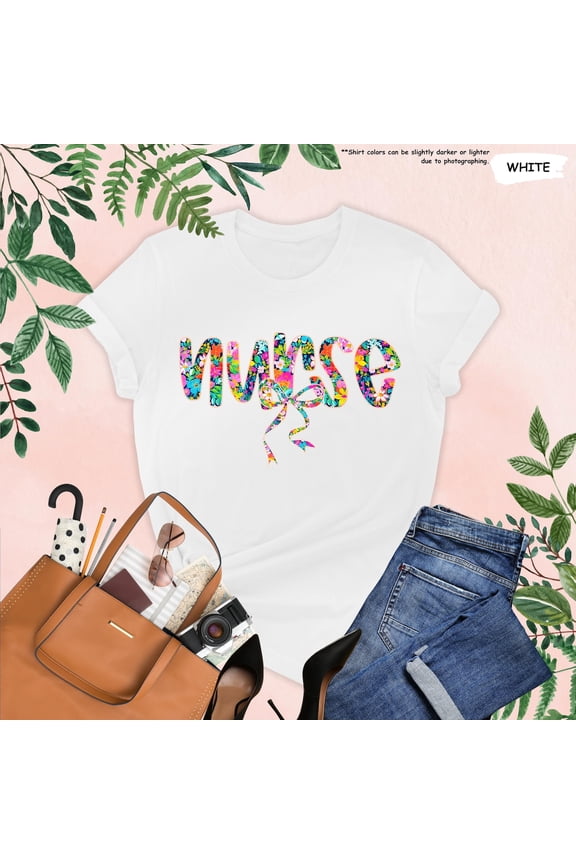 Floral Nurse Coquette Shirt, Nurse Flowers Tee, Nurse Week Gift, Nursing Student,Registered Nurse,Retired Nurse,Graduation,Nusing School Tee TSHIRT All Size S-5XL