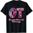 thumbnail image 1 of Floral OTA Occupational Therapy Occupational Therapist T-Shirt, 1 of 4