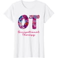 thumbnail image 1 of Floral OTA Occupational Therapy Occupational Therapist T-Shirt, 1 of 3