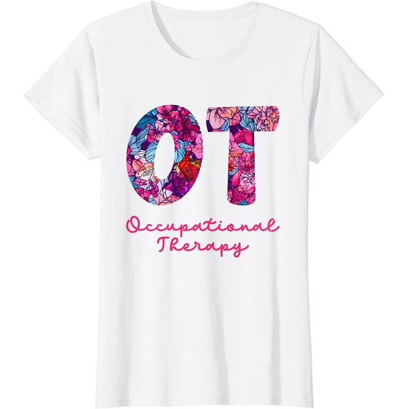 Floral OTA Occupational Therapy Occupational Therapist T-Shirt