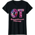 thumbnail image 1 of Floral OTA Occupational Therapy Occupational Therapist T-Shirt, 1 of 3