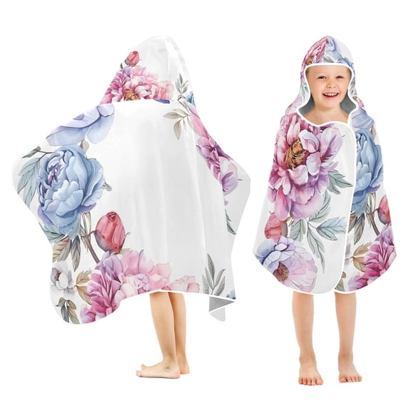 Floral Of Flowers Kid Bath Towels Bath Beach Towel Super Soft and Absorbent for Kid Girl Boy Babie Toddler Infant
