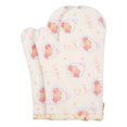 thumbnail image 1 of Floral Oven Mitts, Heat Resistant and Waterproof Cooking Gloves, Cotton and Silicone Gripping for Baking, Kitchen Mitts Set of 2 Beige 11.6x7.3inch, 1 of 7