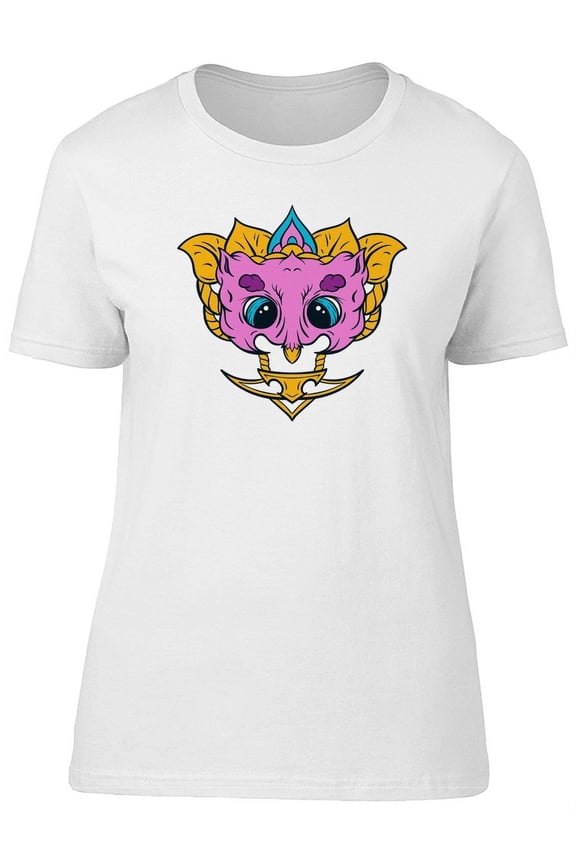 Floral Paisley Colorful Owl T-Shirt Women -Image by Shutterstock, Female Medium