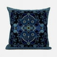 thumbnail image 1 of Floral Paisley Indoor/Outdoor Pillow with Removable Cover in Blue Yellow18x18, 1 of 5