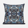 thumbnail image 1 of Floral Paisley Throw Pillow with Removable Cover in Turquoise Purple Indigo 18x18, 1 of 4