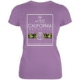 thumbnail image 1 of Floral Palm Tree Beach Couture California Republic Juniors Soft T Shirt Dusty Violet MD, 1 of 1