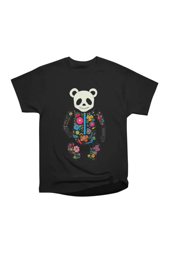 Floral Panda Structure T-Shirt Tee Gift For Him Merch For Her Apparel For Friend