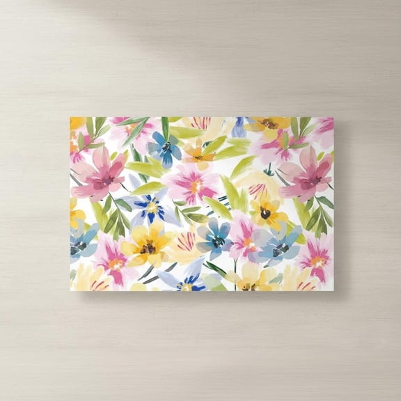 Floral Paper Placemat Disposable Colorful Flower Place Mat Spring Decorative Paper Table Mat for Wedding Dinner Table Setting Supplies