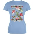 thumbnail image 1 of Floral Paradise Found California Juniors Soft T Shirt Baby Blue SM, 1 of 1