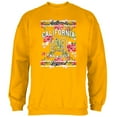 thumbnail image 1 of Floral Paradise Found California Mens Sweatshirt Gold 2XL, 1 of 1