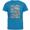 thumbnail image 1 of Floral Paradise Found California Mens T Shirt Sapphire 3X-LG, 1 of 1