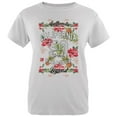 thumbnail image 1 of Floral Paradise Found California Womens Organic T Shirt White X-LG, 1 of 1