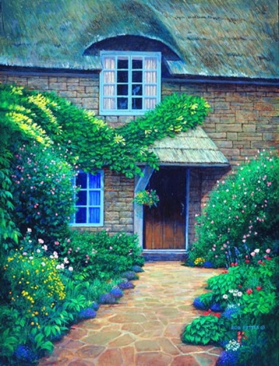 Floral Path Canvas Art - Bob Pettes (13 x 17)