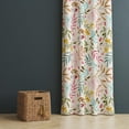 thumbnail image 1 of Floral Pattern Curtains, Boho Chic Wildflower Watercolor Drapes, Blackout Curtain for Door Patio Window Living Room Bedroom Closet, 1 of 7
