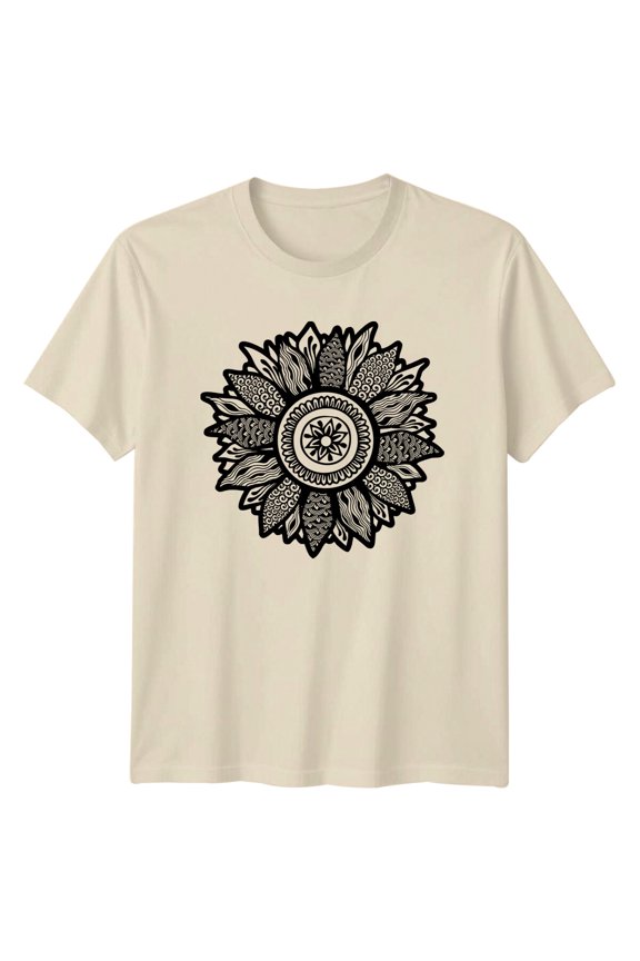 Floral Pattern Detailed Flower Nature T-Shirt All Size S-5XL