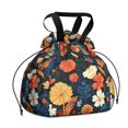 thumbnail image 1 of Floral Pattern Drawstring Lunch Bag Women - Drawstring Lunch Bag Insulated for Work Office - Stain-Resistant Large Lunchbags for Women with Multi-Pockets, 1 of 6
