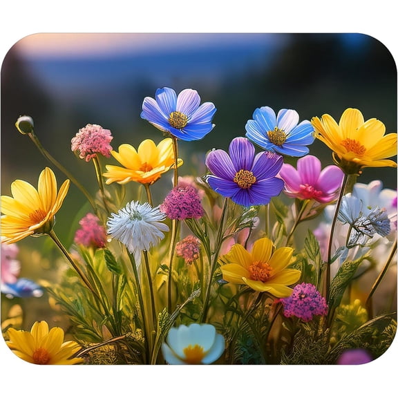 Floral Pattern Flower Mouse Pad Mat Mousepad for Desk Computer Laptop PC Gaming Home or Office Gift for Her Flowers