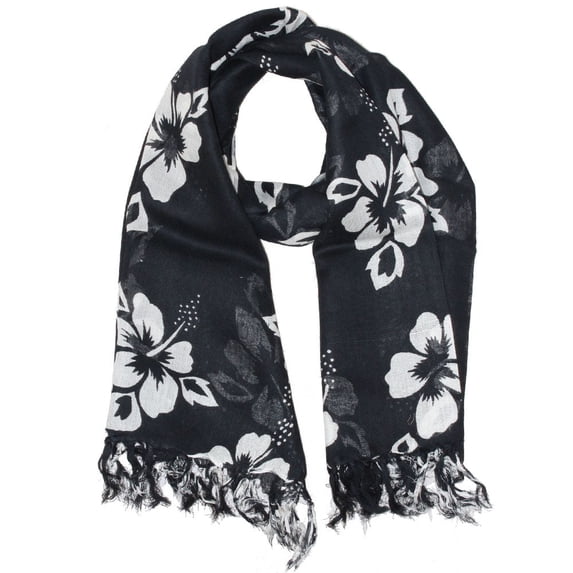 Floral Pattern Pareo Beach Hawaiian Sarong Scarf